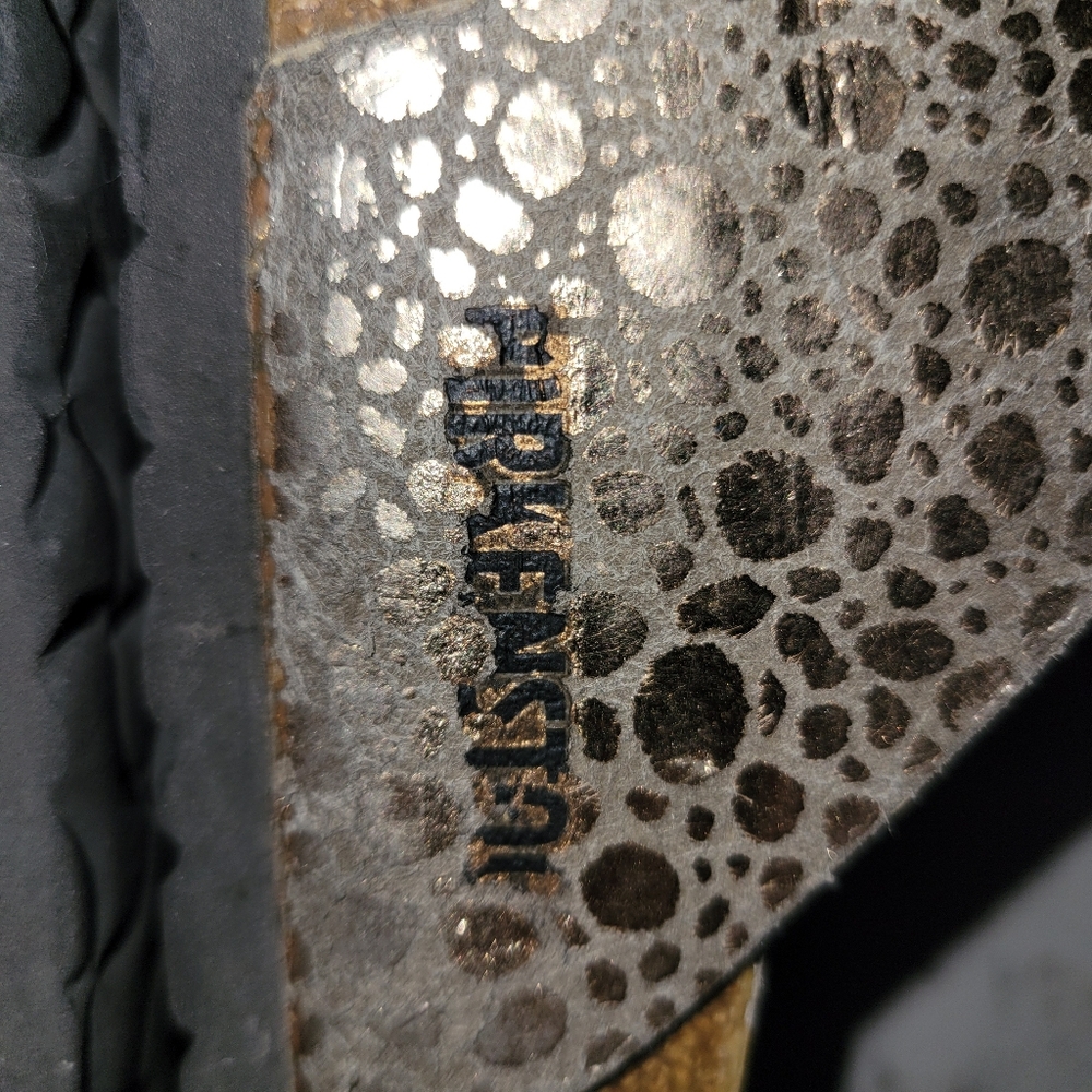 Birkenstock Arizona Metallic Stone Bronze Copper Sz 41 - Picture 7 of 11